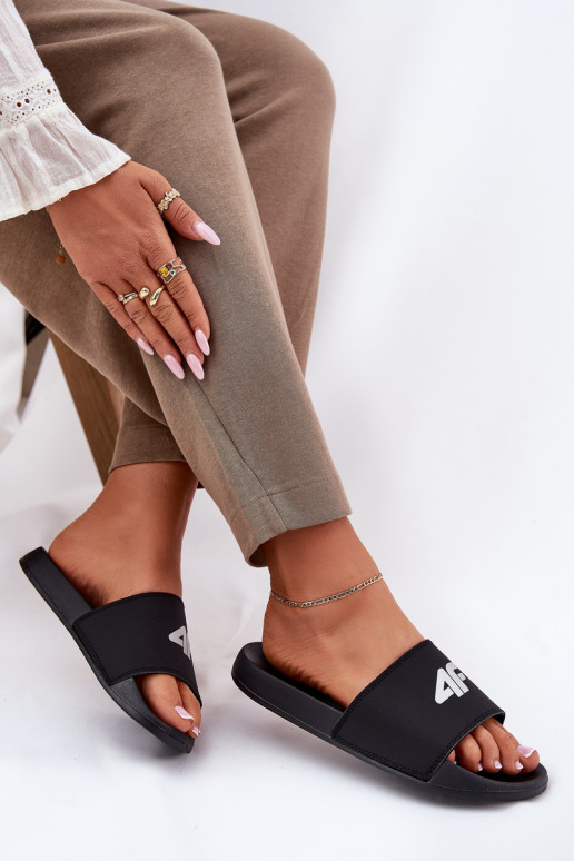 sieviešu čības 4F 4FRMM00FSLIF010-20S melnas krāsas