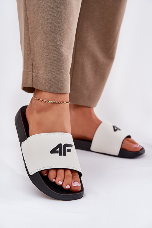 sieviešu čības 4F 4FRMM00FSLIF010-10S baltas krāsas