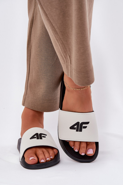 sieviešu čības 4F 4FRMM00FSLIF010-10S baltas krāsas