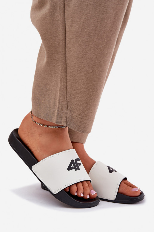 sieviešu čības 4F 4FRMM00FSLIF010-10S baltas krāsas