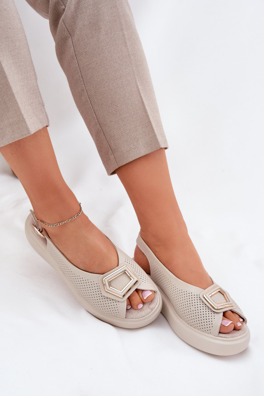 Sieviešu basenes Sieviešu ar ornamentiem S.Barski LR51-786 smilšu krāsas