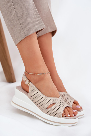 Sieviešu basenes Sieviešu Uz Ķīļa S.Barski LR51-660 Zelta krāsas