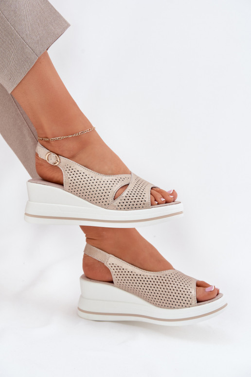 Sieviešu basenes Sieviešu Uz Ķīļa S.Barski LR51-660 Zelta krāsas