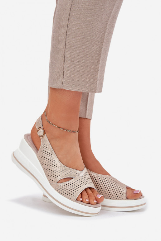 Sieviešu basenes Sieviešu Uz Ķīļa S.Barski LR51-660 Zelta krāsas