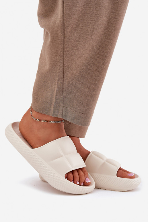 Vieglas čības uz pirksta sieviešu čības LEE MAYA SLIDER INOMEN LOIN 50251016 smilšu krāsas