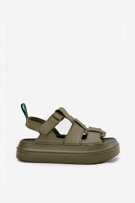 Sieviešu basenes ar platformu Zaļas krāsas Nitavelia