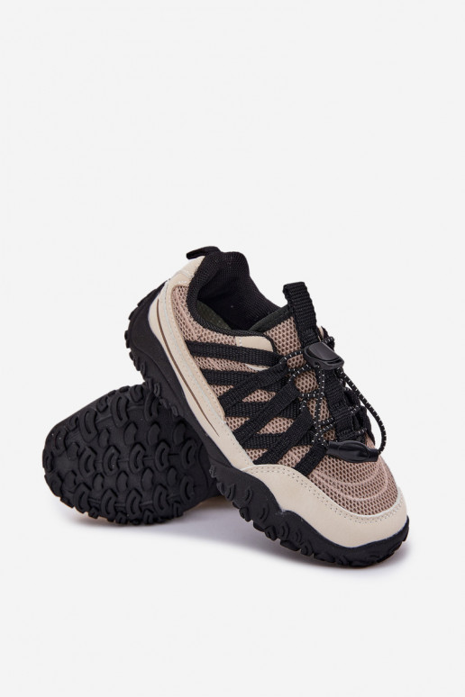 Sneakers modeļa apavi Bērnu apavi ar elastīgu aizdari smilšu krāsas Ieslēgtsnelita