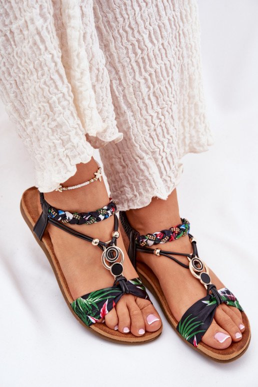 līdzenas zoles basenes Z Plecionymi Svītrasem Un Dekorācija Artiker 56C1318 melnas krāsas