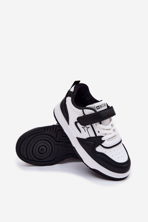 Gaisma Sneakers modeļa apavi Bērnu apavi Big Star RR374052 Baltas-melnas krāsas