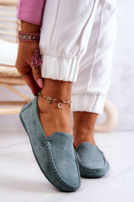 Zamšādas mokasīni piparmētras krāsas... Zamšādas mokasīni piparmētras krāsas...