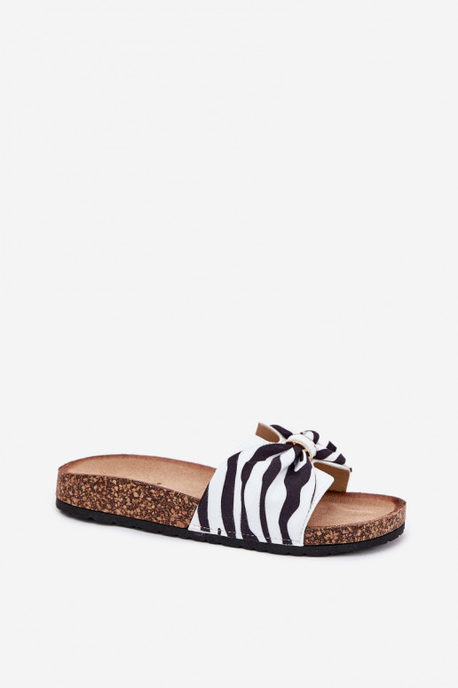 sieviešu čības Korkovas platformā Zebra Mevuna