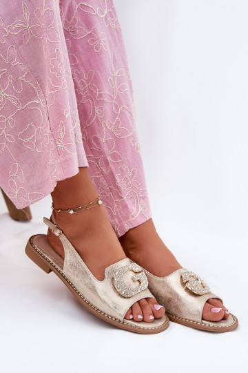 Sieviešu basenes Ar greznu Detalem S.Barski KV51-081 Zelta krāsas