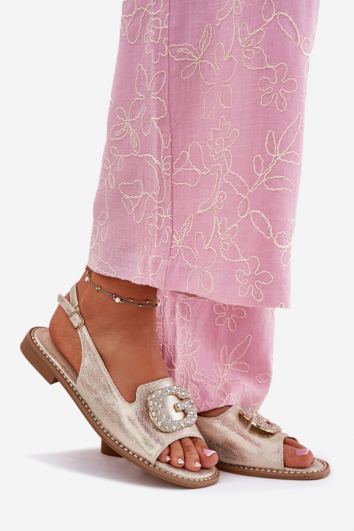 Sieviešu basenes Ar greznu Detalem S.Barski KV51-081 Zelta krāsas