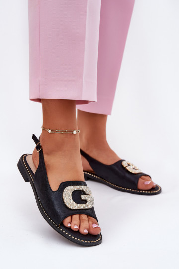 Sieviešu basenes Ar greznu Detalem S.Barski KV51-081 melnas krāsas