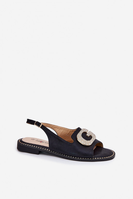 Sieviešu basenes Ar greznu Detalem S.Barski KV51-081 melnas krāsas