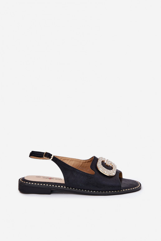 Sieviešu basenes Ar greznu Detalem S.Barski KV51-081 melnas krāsas