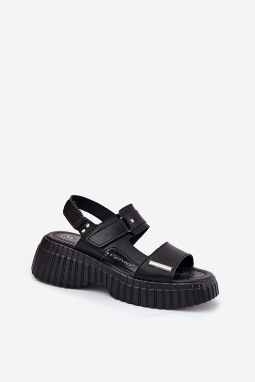 Sieviešu basenes Sieviešu ar platformu melnas krāsas Mertella