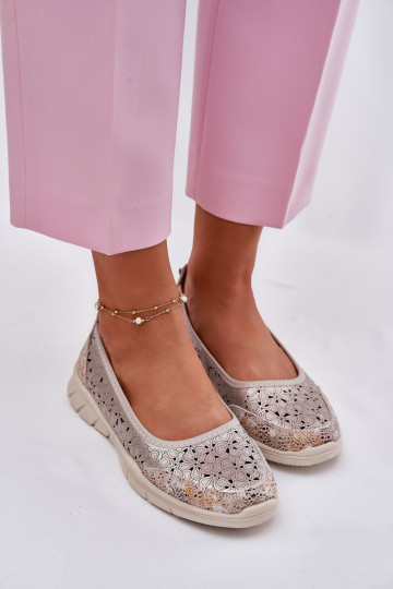 Āda Ažūrs Gaisma Balerīnas Zelta krāsas Leaneila