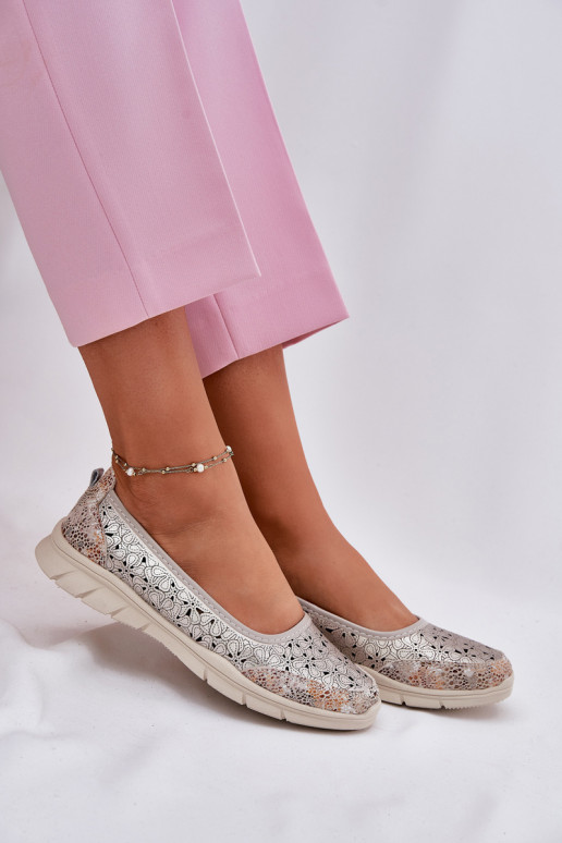 Āda Ažūrs Gaisma Balerīnas Zelta krāsas Leaneila