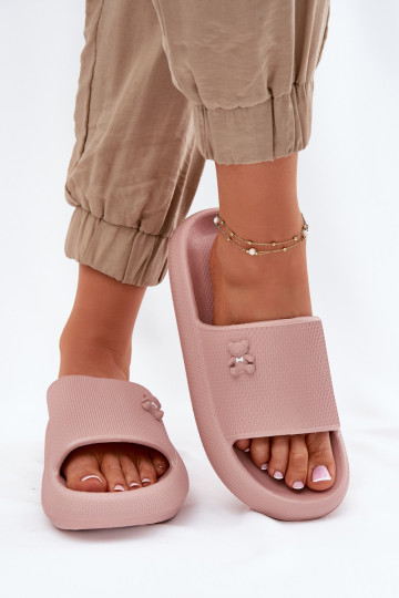 Vieglas čības uz pirksta sieviešu čības ar platformu Ar Lāci Vinceza 75210 Rozā krāsas 2