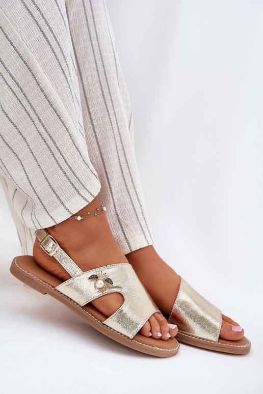 līdzenas zoles basenes Ar greznu Detalem Vinceza 17378 Zelta krāsas