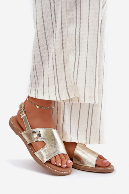 līdzenas zoles basenes Ar greznu Detalem Vinceza 17378 Zelta krāsas