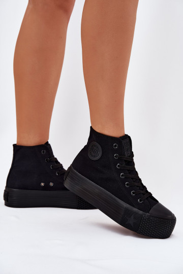 sieviešu puszābaki ar platformu Big Star RR274742 melnas krāsas