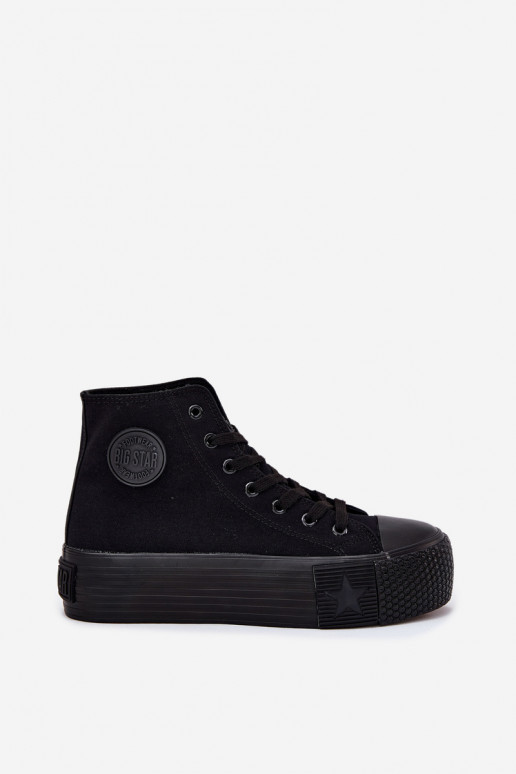 sieviešu puszābaki ar platformu Big Star RR274742 melnas krāsas sieviešu puszābaki ar platformu Big Star RR274742 melnas krāsas