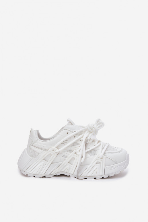 Sneakers modeļa apavi Sieviešu Z PodInójnym Šņorēšanam baltas krāsas Onivetta