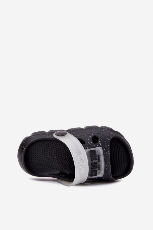 Vieglas čības uz pirksta Čības Bērnu apavi Big Star RR374503 melnas krāsas