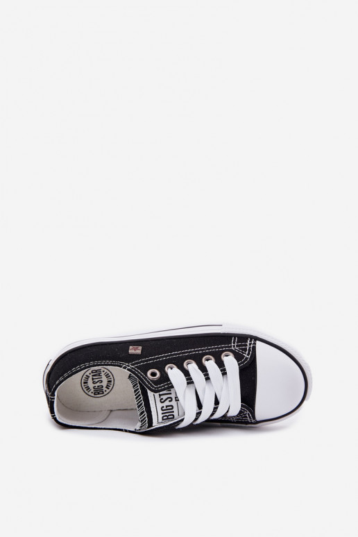 Bērnu apavi Klasiska modeļa brīvā laika apavi Big Star DD374163 melnas krāsas