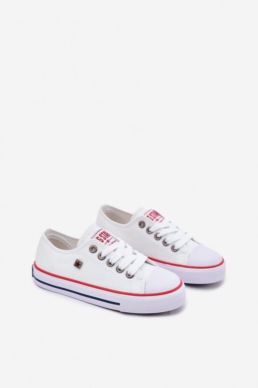 Bērnu klasiskā modeļa brīvā laika apavi Big Star DD374160 baltā krāsā Bērnu klasiskā modeļa brīvā laika apavi Big Star DD374160 baltā krāsā