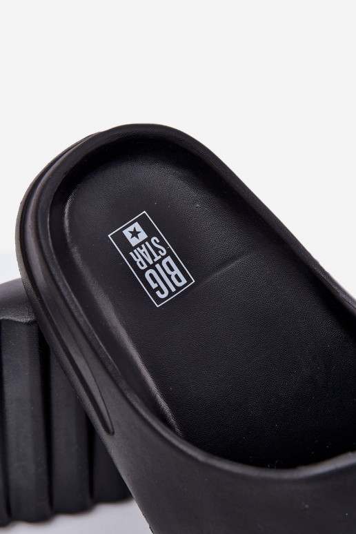 Vieglas čības uz pirksta Čības Vīriešiem Z Logo Big Star RR174A012 melnas krāsas