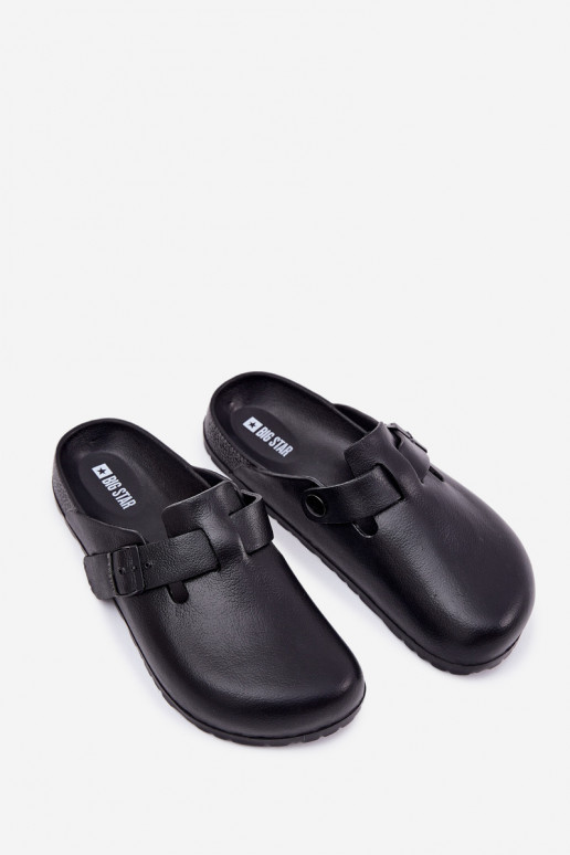 Vieglas čības uz pirksta Čības Tukšas Vīriešiem ar sprādzēm Big Star RR174A022 melnas krāsas