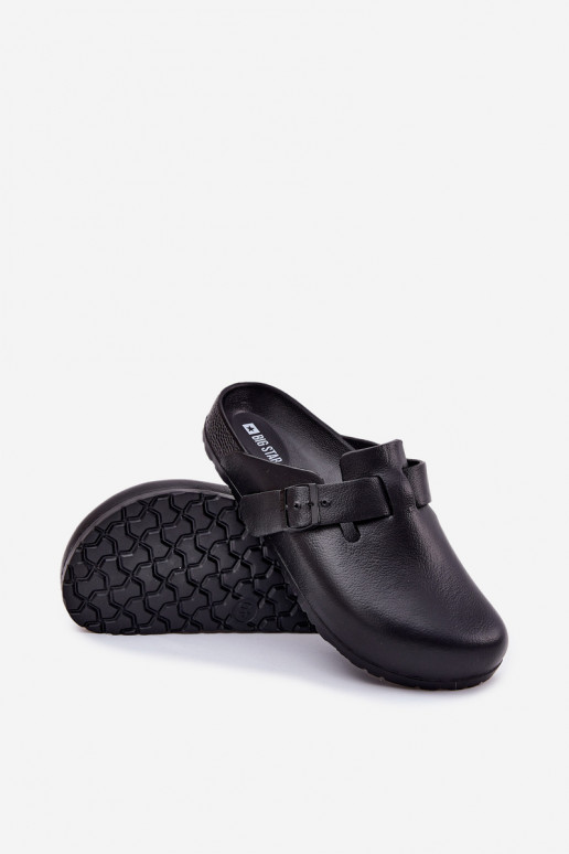 Vieglas čības uz pirksta Čības Tukšas Vīriešiem ar sprādzēm Big Star RR174A022 melnas krāsas