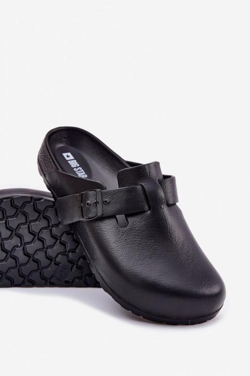 Vieglas čības uz pirksta Čības Tukšas Vīriešiem ar sprādzēm Big Star RR174A022 melnas krāsas