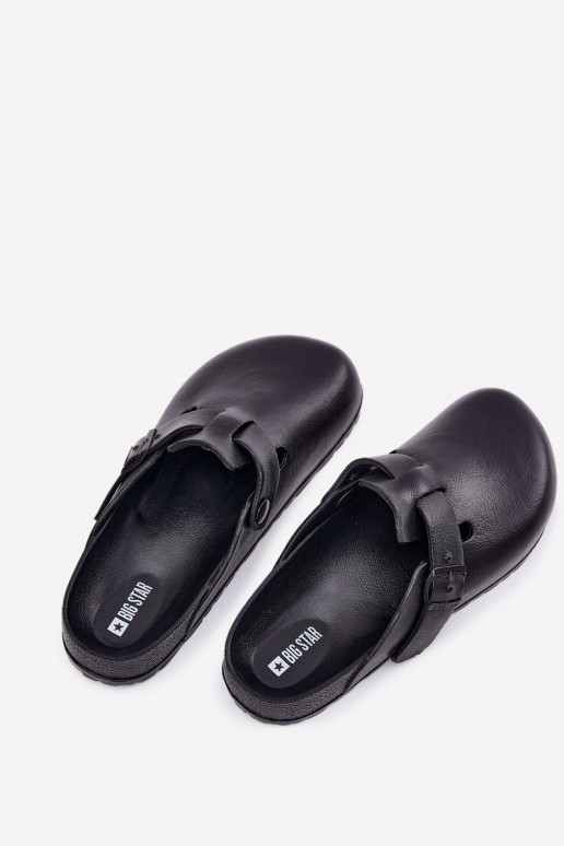 Vieglas čības uz pirksta Čības Tukšas Vīriešiem ar sprādzēm Big Star RR174A022 melnas krāsas