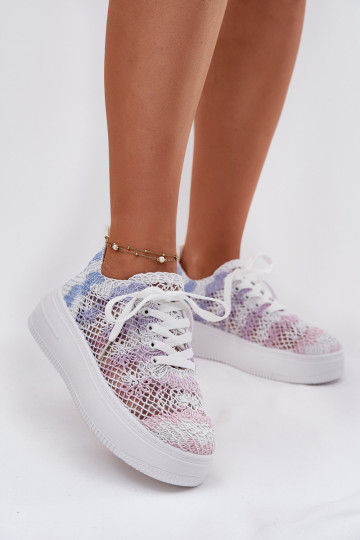 Sneakers modeļa apavi Sieviešu ar platformu Z SzydełkoIną CholeInką Dažādu krāsu Mirietto 2