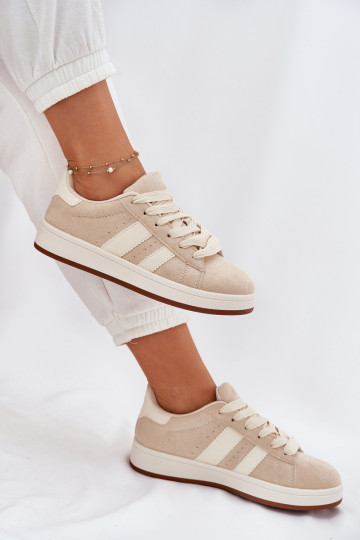 Sneakers modeļa apavi Sieviešu Z Eko zamšādau smilšu krāsas Arlenina