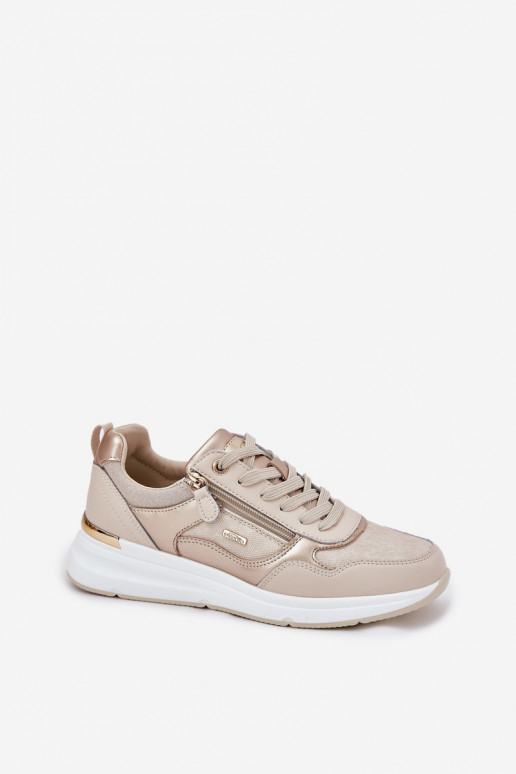Āda sporta apavi Sneakers modeļa apavi Sieviešu ar rāvējslēdzējiem smilšu krāsas Lilimia Āda sporta apavi Sneakers modeļa apavi Sieviešu ar rāvējslēdzējiem smilšu krāsas Lilimia