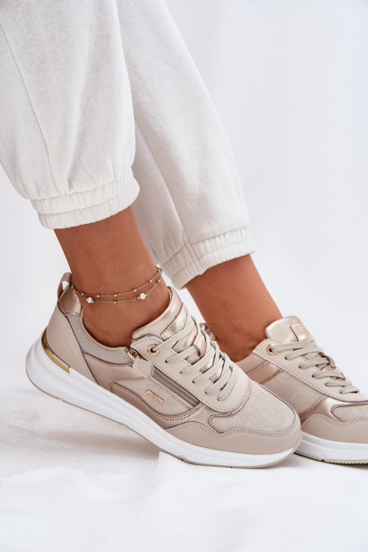 Āda sporta apavi Sneakers modeļa apavi Sieviešu ar rāvējslēdzējiem smilšu krāsas Lilimia Āda sporta apavi Sneakers modeļa apavi Sieviešu ar rāvējslēdzējiem smilšu krāsas Lilimia