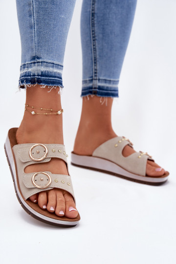 Ērtas sieviešu čības Inblu CP000054 smilšu krāsas