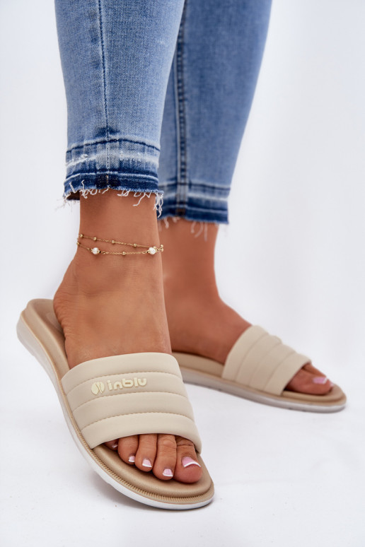 sieviešu čības Inblu SF000003 smilšu krāsas