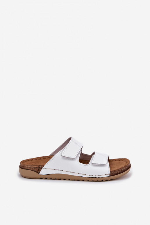 Čibas no dabīgas ādas Sieviešu Inblu AA0005GU baltas krāsas