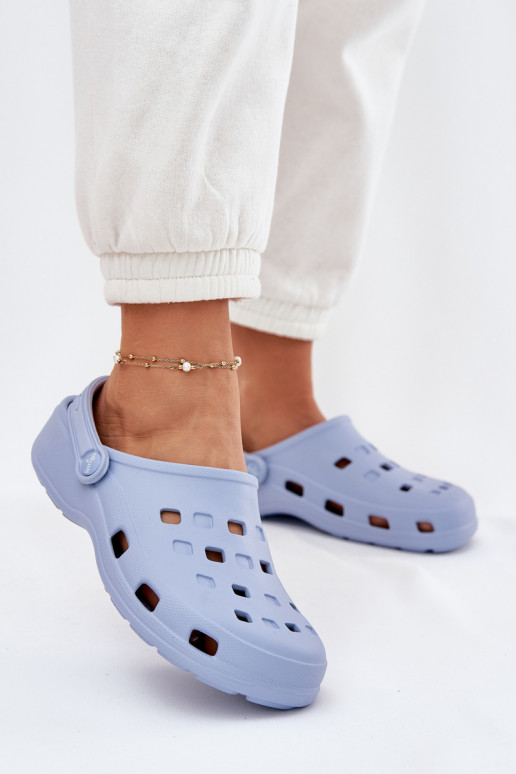 sieviešu čības Vieglas čības uz pirksta LEMIGO 806 Zilas krāsas sieviešu čības Vieglas čības uz pirksta LEMIGO 806 Zilas krāsas