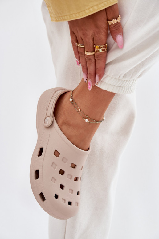 sieviešu čības Vieglas čības uz pirksta LEMIGO 806 smilšu krāsas