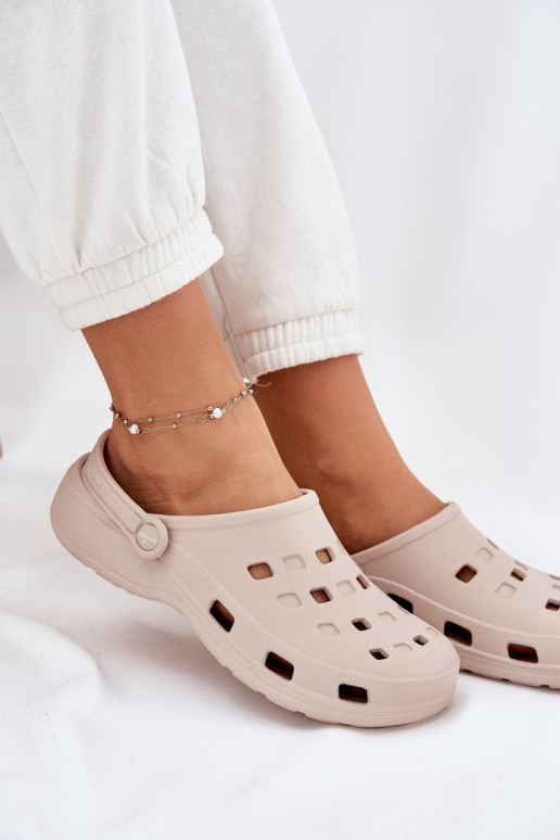 sieviešu čības Vieglas čības uz pirksta LEMIGO 806 smilšu krāsas