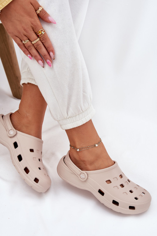 sieviešu čības Vieglas čības uz pirksta LEMIGO 806 smilšu krāsas