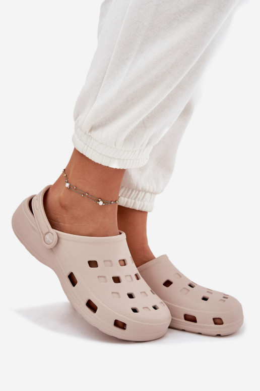 sieviešu čības Vieglas čības uz pirksta LEMIGO 806 smilšu krāsas