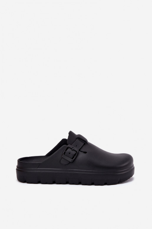 Vieglas čības uz pirksta sieviešu čības ar siksniņām I ar sprādzēm melnas krāsas Larinie Vieglas čības uz pirksta sieviešu čības ar siksniņām I ar sprādzēm melnas krāsas Larinie